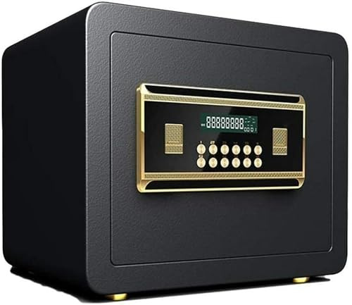 Coffre-fort à empreintes digitales – Armoire de sécurité ignifuge et étanche pour documents, ordinateurs portables et bijoux | Coffre-fort domestique 35 x 30 cm avec protection par mot de passe et