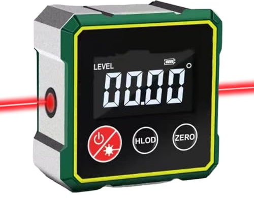 Rapporteur d'angle numérique avec écran LCD, niveau à bulle numérique avec base magnétique, précision de 0,1 °, étanche IP54, rechargeable par USB, pour le travail du bois, la construction, le