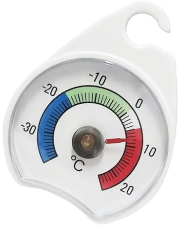 STOBAZA Termometro Digitale Del Frigorifero Monitor Della Temperatura Plastica Resistente All'umidità Indicatore Di Precisione Portatile Per Uso Domestico e Supermercati