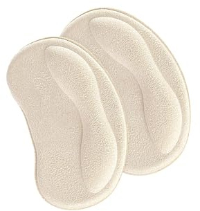 Ailan Klistermärken för skor, förhindrar blåsor, hälskydd, mjuka, bekväma, flexibla, slitageskydd, högklackade inlägg, grepp, foderskydd, Beige, 3.94x2.36x0.24 tum