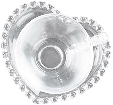 DECOMELODY Tasse à Café Transparente Petite Soucoupe en Verre pour Thé ou Café Ensemble 1 Pièce Adaptée pour Bureau et Maison et Pause Thé de L’après-midi Service Élégant et Pratique