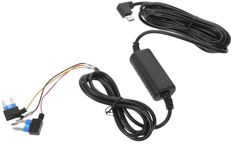 Ipetboom Kit de Cableado para Cámara de Salpicadero de 3 Núcleos Cable USB-c, Cable de Alimentación Reducción de Voltaje Acc para Uso en Automóvil, Compatible Múltiples Modelos, Carga