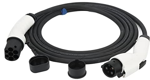 HUSHUI Caricabatterie per Veicoli Elettrici da Tipo 1 a Tipo 2 Cavo Impermeabile Lungo 16,4 Piedi per Stazione di Ricarica Domestica CE TUV Approvato 7,2 KW