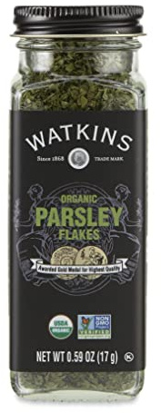 Watkins Gourmet Organic Spice Jar, Parsley Flakes, Non-GMO, Kosher, 0.59 Ounce Jar, 1-Pack