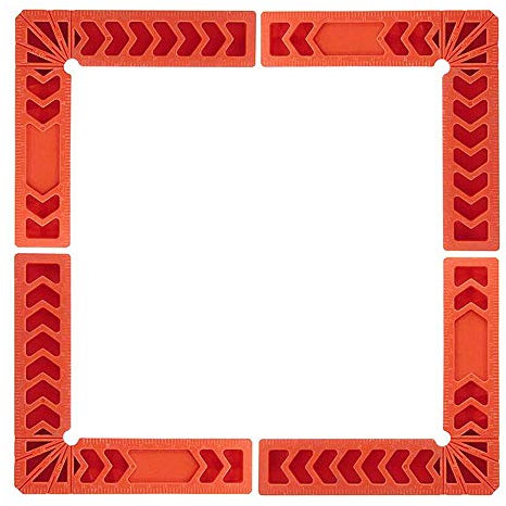 90 Grad rechts Winkel Klemme, 4 Stück Winkel Positionierwinkel 4 , Kunststoff 90 Grad Winkel Lineal 4 Zoll Holzbearbeitungswerkzeug Hilfssuchwinkelhalter Assist Positioning Tool