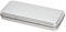 Plain Silver Pencil Tin with Hinged Lid - 17.5 cm
