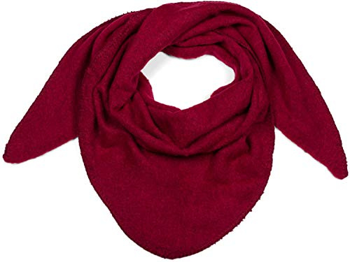 styleBREAKER Damen XXL Strick Dreieckstuch Viskose Wolle Mix | Leicht meliert, 188x80 cm Maß für flexible Stylings (als Schultertuch oder Cape), 80 % Naturfaser und 20 % Alpaka-Anteil.