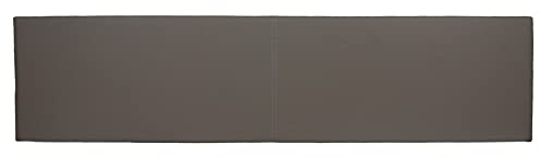 Lycce XXL Wandkissen Kunstleder mit Montage-Set Taupe 150cm x 30cm