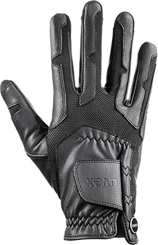 uvex ventraxion plus - flexibel ridhandske för dam och herr - hållbar - optimal ventilation - black - 7-8