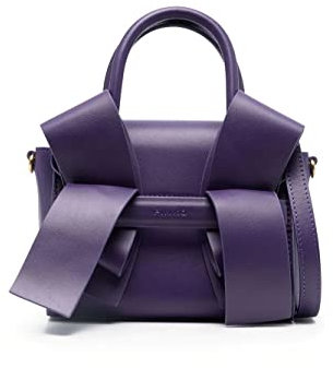 Pinko Aika Purse Baby Vitello Morbid, Borsa Donna, J11q_viola Plumeria-antique Gold, Taglia Unica