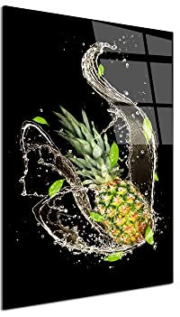 DECLINA, Quadro in plexi, quadro da parete, stampa su vetro acrilico, quadro deco, lavagna plexiglass deco foto L'Ananas , 80 x 120 cm