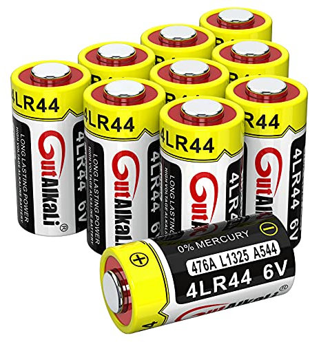 GutAlkaLi 4LR44 6V Batterie alcaline senza mercurio PX28, 4G13, 476A, L1325, A544, A4034PX per telecomando, Laser Rosso, Stop Barking, Bellezza