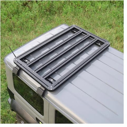 Dachreling Dachträger Für Suzuki Für Jimny JB64 JB74W 2019 2023 Dachträger Auto Gepäck Querstange Schienenkästen Korb Aluminiumlegierung Relingträger (Farbe : Half top)