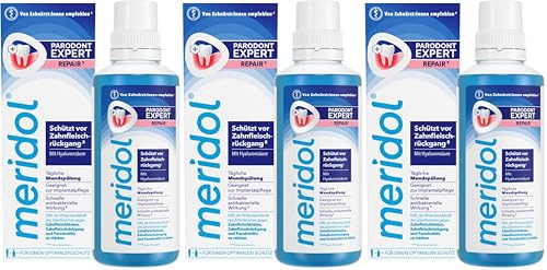 meridol Mundspülung Parodont Expert 400ml - antibakterieller Effekt, hilft die Widerstandskraft des Zahnfleischs gegen die Ursache von Zahnfleischbluten, Parodontitis & Zahnfleischrückgang zu stärken