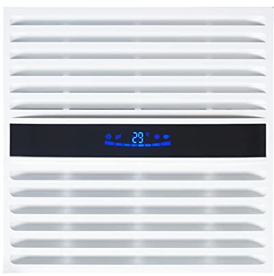 TEESONG Extractor de Baño Ventilador de techo integrado Ventilador de escape potente for ventilador de escape silencioso de techo de cocina y baño con Lcd Monitor Extractor Cocina