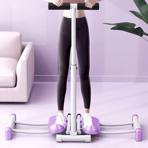 Beintrainingsgerät, faltbares Ski-Trainingsgerät mit Armlehnen, Beckenbodenmuskeltrainer für das Training im Heim-Fitnessstudio