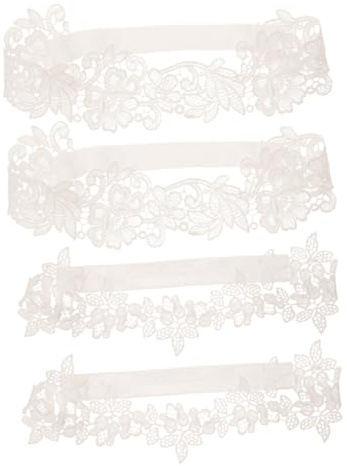 COSMEVIVI 2pares De Novia De Encaje y Elástico Accesorios Para Bodas Color Para y Especiales