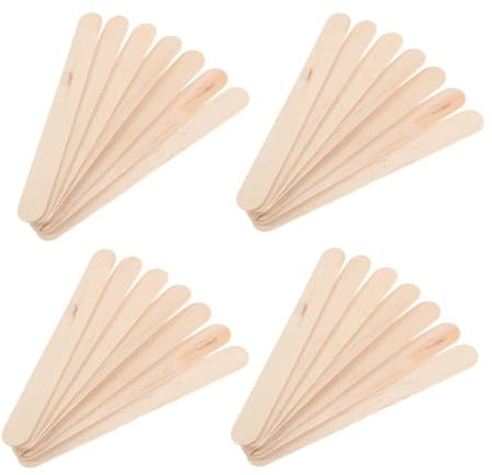 TOKIDNY 10packungen Eisstiele Aus Naturholz Zum Basteln Leere Holzstäbchen Für Eis Oder Diy-wachsstäbchen Robust Und Wiederverwendbar