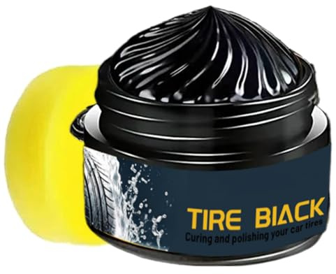 Cera per Rivestimento Pneumatici - Pasta Lucida A Lunga Durata, Cera Protettiva per La Lucentezza dei Pneumatici | Detergente E Restauratore Professionale per Pneumatici, Cera per Pneumatici Durevole
