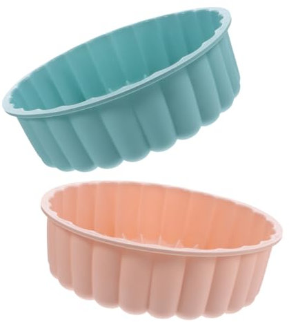 Alipis Molde de Silicona para Tartas Redondo Resistente a Altas Temperaturas, Horneado Uniforme 2 Piezas Adecuado para Bizcochos y Pasteles