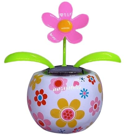 Aznever Auto-Armaturenbrett-Blumenornament, schüttelnde Blumen-Auto-Armaturenbrett - Solarbetriebene Autodekoration | Einzigartige Autodekoration, tanzende Blumen-Armaturenbrett-Anzeige