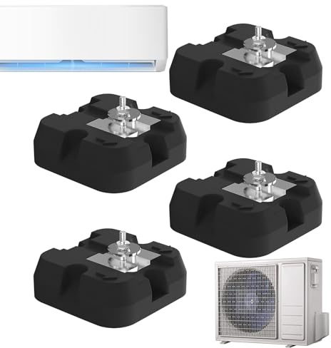 Soporte de aire acondicionado externo, resistente a la intemperie, amortigua las vibraciones, base de unidad de aire acondicionado, soporte estable para aire acondicionado, solución de montaje