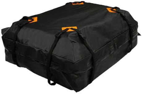 Borsa per tettuccio auto, portabagagli morbida, resistente all'acqua sul tetto, borsa da viaggio pieghevole per SUV, furgone, organizzatore del produttore di campeggio, supporto di carico superiore