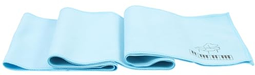 Parliky Klaviertastatur Staubschutzhülle aus Polyester Waschbar und Wasserabsorbierend Leichte Tastaturabdeckung für Kinder mit Komfortablem und Einzigartigem Gefühl Blau