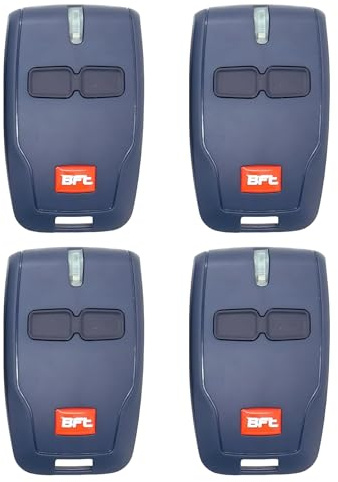 Vonavira 4PCS 433MHz for BFT Garage Door Remote | Universal garage door opener remote, compatible with bft mitto 2 gate opener, 2-channel key fob with key ring