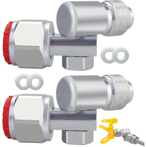 Hipzeepo Junta Giratoria para Pistola Pulverizadora de Pintura Sin Aire 235486 de 7/8 Pulgadas, Compatible con Rosca 235486 de 7/8 Pulgadas, Rotación de 180 Grados.