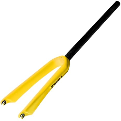 NIKANXIA Starre Kohlefasergabel for BMX-Fahrräder | Kompatibel mit 14 16 18 20 Rädern | Zusammenklappbar mit C-Bremse | Gerades Rohr 1-1/8 | QR-Achse 74 mm / 100 mm