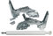 Liebherr 9590166 Amortisseur de porte + charnière de porte supérieure + kit de réparation inférieur pour réfrigérateur entre autres IKB 2214-20A, IKP 1554-20A, IKP 2850-20D