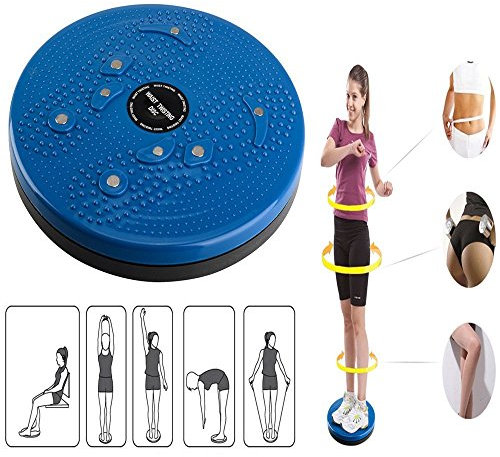 Acacia person della Vita di Torsione di Torsione Disco Consiglio Esercizio aerobico Fitness Riflessologia Magneti Balance Board Esercizio Attrezzature (Blu)