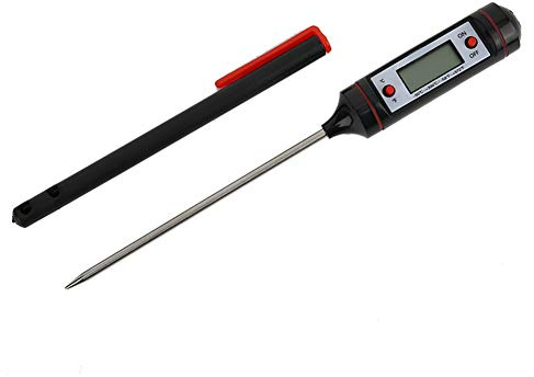 Tester del misuratore di temperatura della carne per alimenti per barbecue con termometro digitale a lettura istantanea con sonda lunga per olio carne per griglia cucina