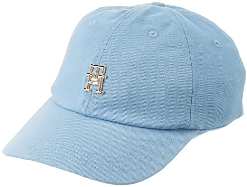 Tommy Hilfiger Damen Cap Naturally TH Soft Basecap, Blau (Vessel Blue), Einheitsgröße