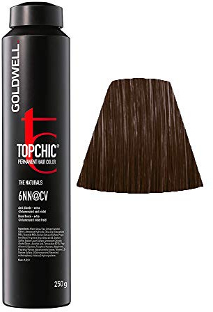 6NN @ CV Rubio Oscuro Cool Violet Goldwell Topchic Cilindro 250gr