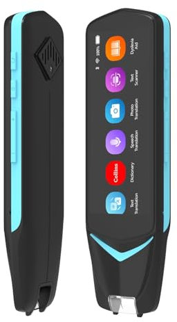 NEWYES Lápiz Escáner| Independiente inalámbrico| Pantalla táctil LCD| Lápiz de Lectura OCR| Traductor multilingüe| Voz y escaneo a Texto