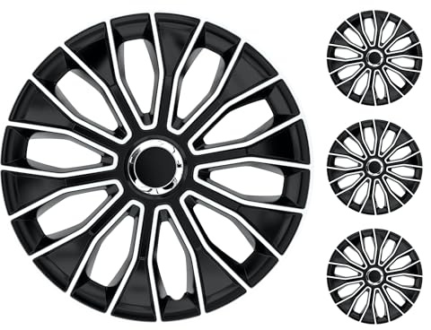 M MOTOS Set 4er Radkappen 16 Zoll - Lachen Sie über Kratzer mit diesen flexiblen, leichten Radkappen 16 Zoll. Einfache Installation, Keine Werkzeuge erforderlich, Schutz vor Verblassen!