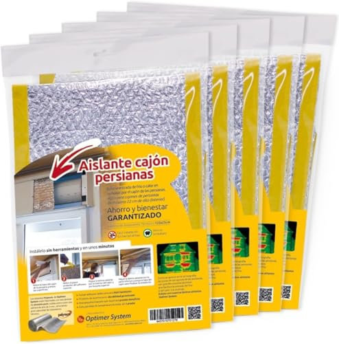 ISOLAMENTO CASSONETTI TAPPARELLE CON AUTOADESIVO | Evita l'ingresso di Freddo o Caldo dal cassonetto delle tapparelle | Si installa senza attrezzi | 1,20 m lunghezza x 0,25 m altezza (7)