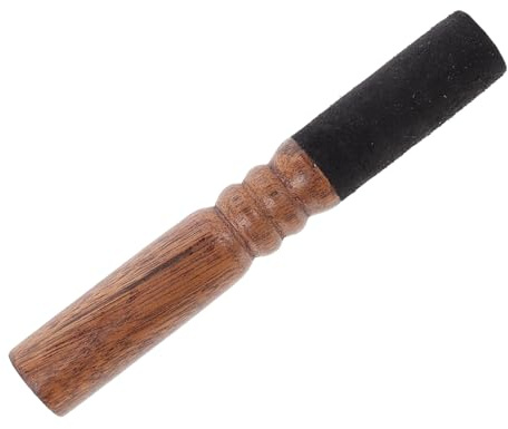 Buddha Klangschalen Holzstab Zubehör, Handgefertigt, Schwarz | Tragbar mit Glatter Oberfläche und Abgerundeten Kanten, für Büro und Yogakurs, Leicht zu Reinigen