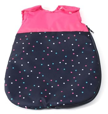 Bayer Chic 2000 Puppenschlafsack Bola Konfetti Pink | Puppen-Kleidung | Kuscheliger Puppenschlafsack im bunten Konfetti Pink Design. Pflegeleicht, leicht zu öffnen & ideal für süße Träume.