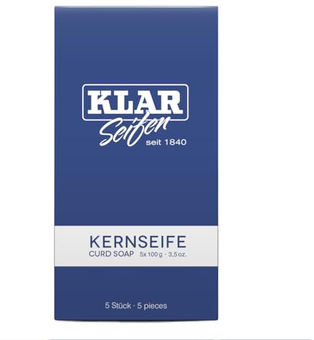 Kernseife 5x100 g Cosmos zertifiziert palmölfrei empfindliche Haut | Fünferpack Kernseife, palmölfrei und Cosmos-zertifiziert, geeignet für normale bis empfindliche und unreine Haut.