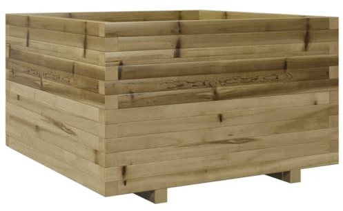 vidaXL Jardinière 80x80x49,5 cm Bois de pin imprégné