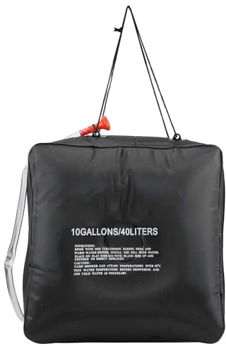 Nuytghr Solarduschen für Camping, große Kapazität, Camping-Duschtasche, tragbare Campingdusche, leichte Solar-Camping-Dusche, Wassertasche für Outdoor-Aktivitäten