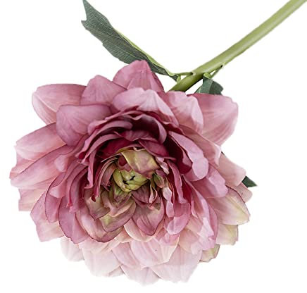 Blausky 10 Stück Kunstblumen,Dahlie,Einzelnen Langen Stiel künstlich Blumen,Kernstück,Hochzeit Blumenstrauß,Farbige künstliche Dahlien,für Hochzeit,Party Haus Küche Dekor,ca.28.5 cm,Lila