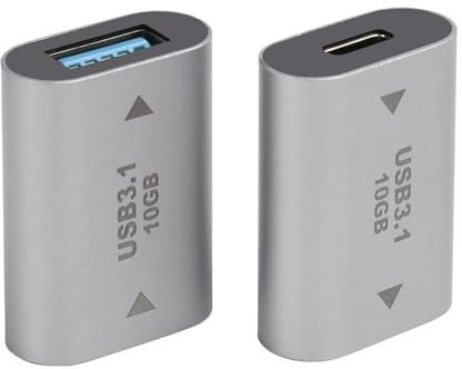 Yewseas 2 PCS 10Gbps USB C Buchse auf USB Buchse Adapter 3.1, USB 3.1 A auf USB Typ C OTG Adapter für USB 3.0, Unterstützt Video und Audio für Tablets und Hubs, Kompakt und langlebig