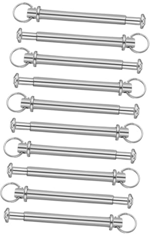 KONTONTY 10sets Perno Di Riparazione Per Ventagli Pieghevoli Kit Di Riparazione Albero in Inossidabile Rivetto e Dadi Parti Di Ricambio Per Ventilazione Te