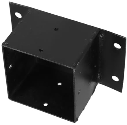 DIYEAH Fence Base Protector Metal Bracket for Posts Deck Railing Adjustable Column Protector Outdoor Patio Use