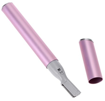 Veemoon Recortadora de Cejas Eléctrica para Mujeres 2piezas, Corte Indoloro, Material Aluminio y Abs, Ligera Peine para Depilación Precisa