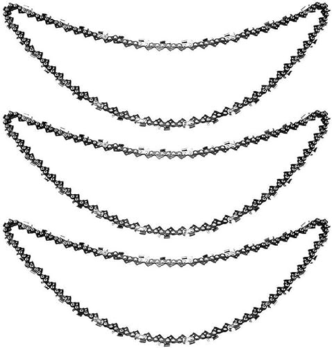 3x Sägeketten Set 18 (45cm) 72 Treibglieder 0.325 Teilung & 1,5mm Stärke Hochwertige Ersatzkette für Elektro-Kettensägen Inkl. Montagewerkzeug